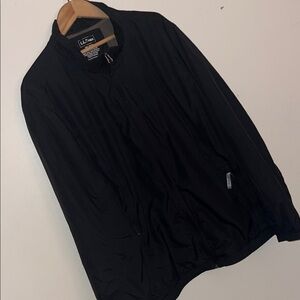 L.L. Bean Women’s 3X Black Zip Windbreaker Rain Jacket